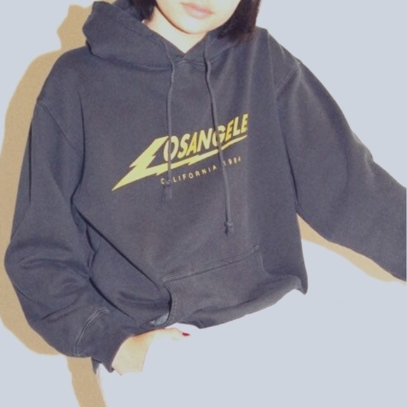 Brandy Melville Tops - John Galt Lightning Los Angeles Graphic Hoodie